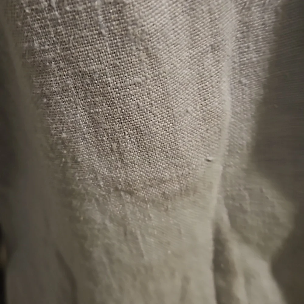 Vintage Tea & Scones hi-low linen jacket